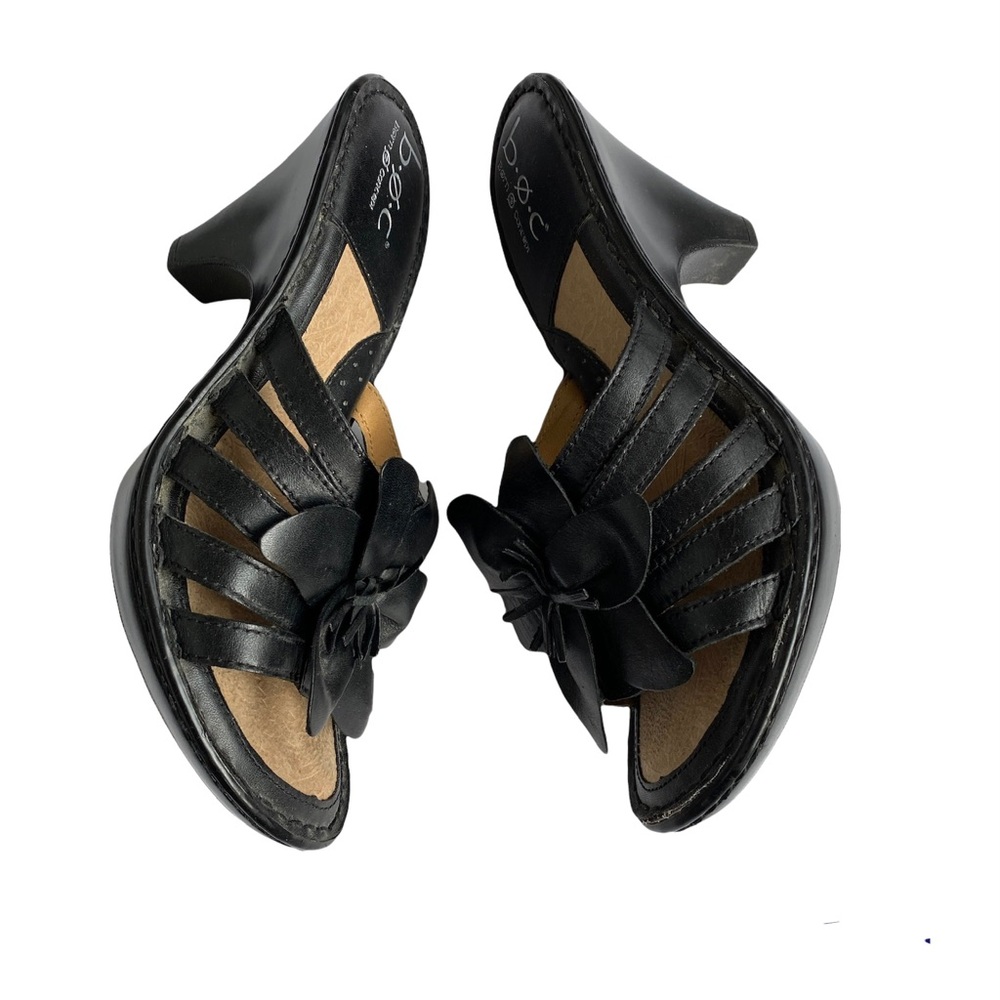 b.o.c. Heels Black Leather Uppers Size 7
